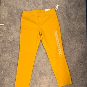 Old Navy Yellow Ankle Pants
